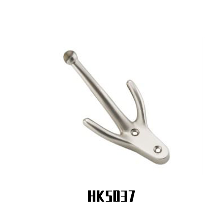 T-shaped Simple Solid Alloy Coat Hook Key Hook Door Rear Coat Double Hook Bathroom Wardrobe Hook