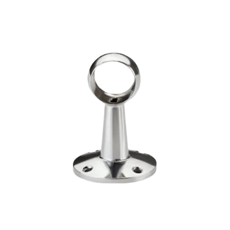 Round Head Clothes Rod Clothes Tube Holder Solid Towel Seat Tube Holder Garment Tube Support