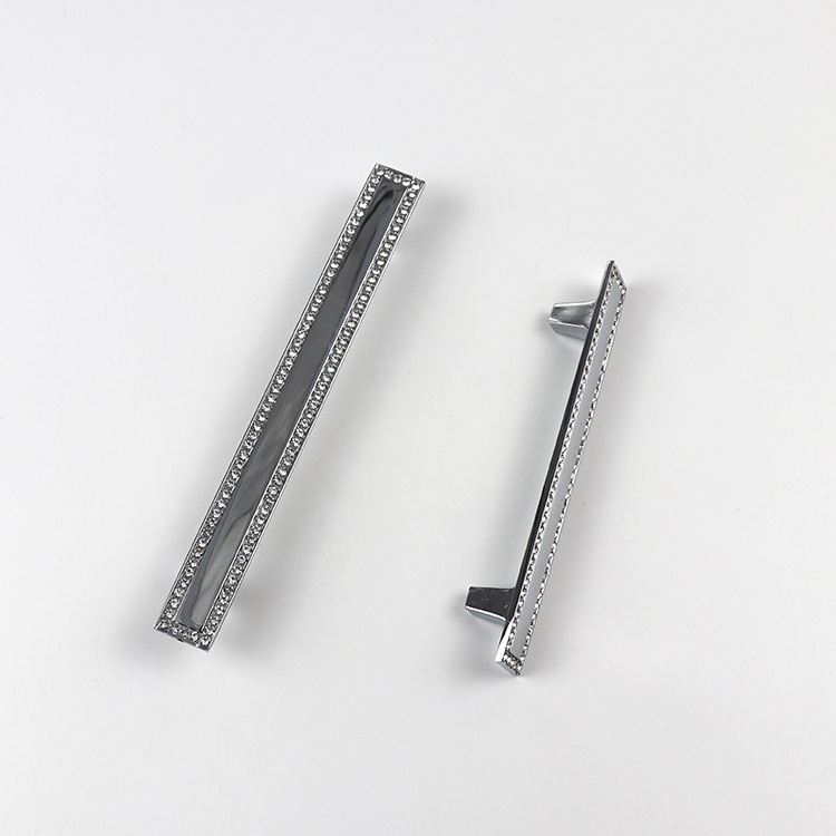 Zinc alloy cabinet drawer door handle wholesale diamond style fashion simple zinc alloy door handle handle